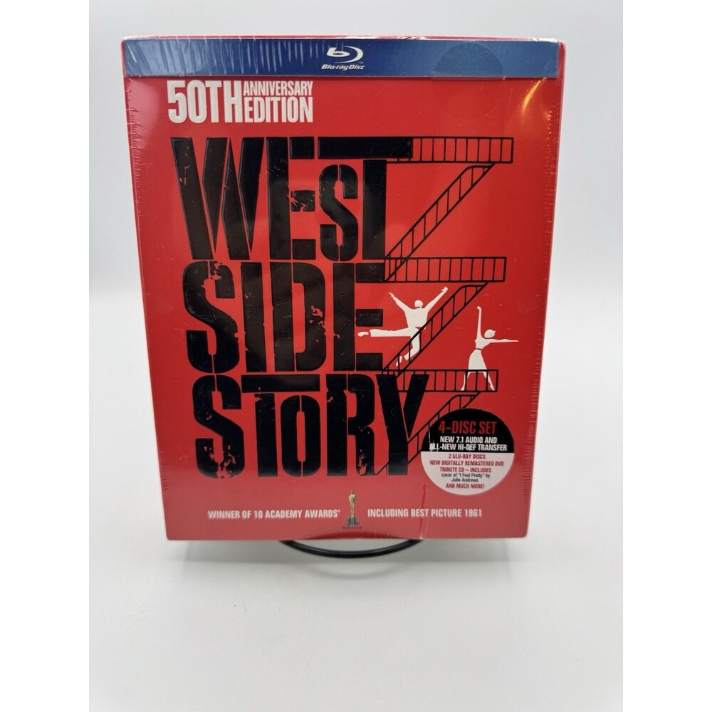 West Side Story: 50th Anniversary Edition 4 Disc Box Set [Blu-ray] New Sealed